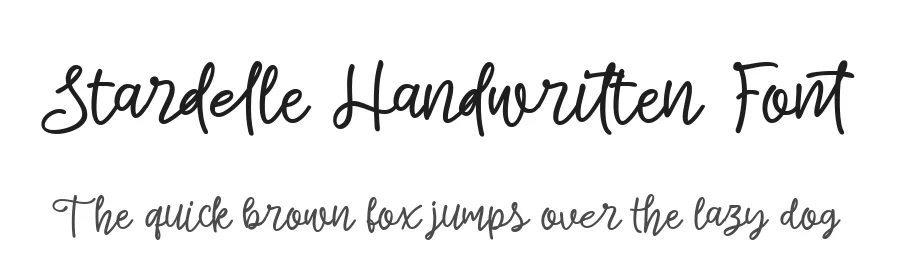 Stardelle Handwritten Font by letterhanna — Display Font