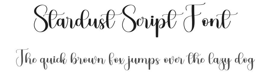 Stardust Script Font by freshtypeink — Script Handwritten Font
