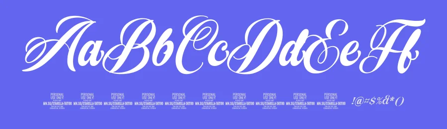 Starella Tattoo Script Font by Mans Greback — Script Handwritten Font — thumbnail 3