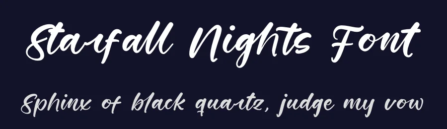 Starfall Nights Font by stylishtype.co — Script Handwritten Font — thumbnail 2