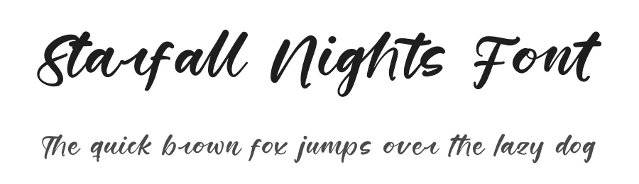 Starfall Nights Font by stylishtype.co — Script Handwritten Font
