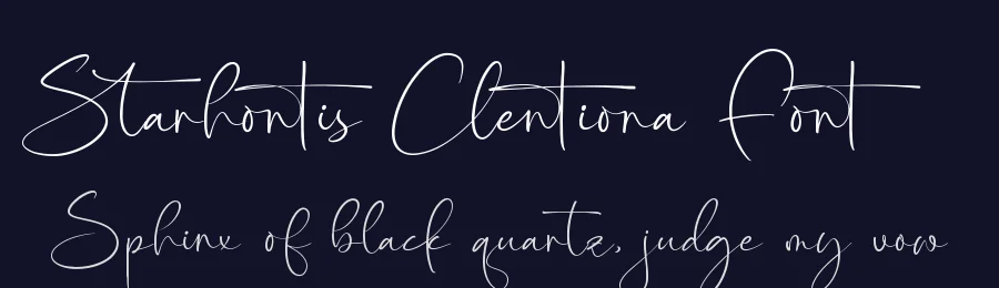 Starhontis Clentiona Font by stylishtype.co — Script Handwritten Font — thumbnail 2