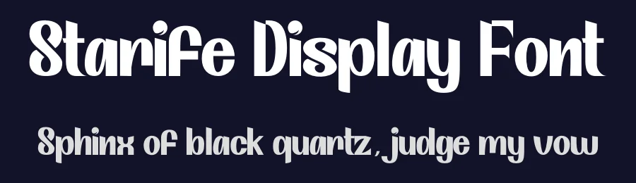 Starife Display Font by rezkistore — Sans Serif Font — thumbnail 2