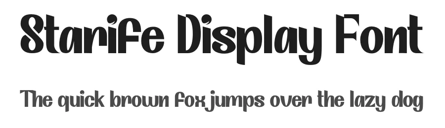 Starife Display Font by rezkistore — Sans Serif Font