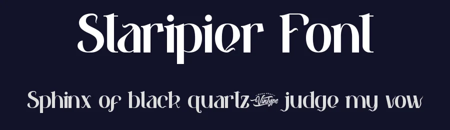 Staripier Font by VinType — Display Font — thumbnail 2