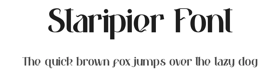Staripier Font by VinType — Display Font