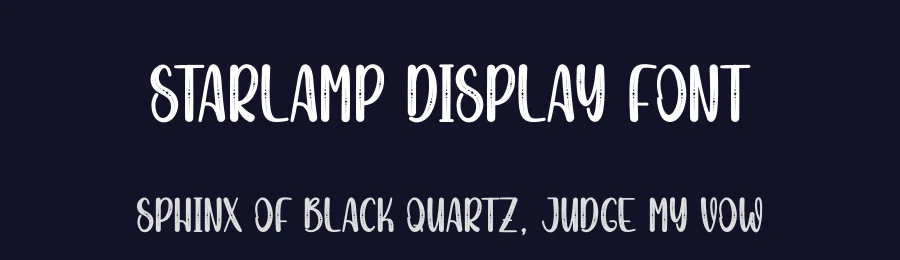 Starlamp Display Font by creativeletter — Display Font — thumbnail 2