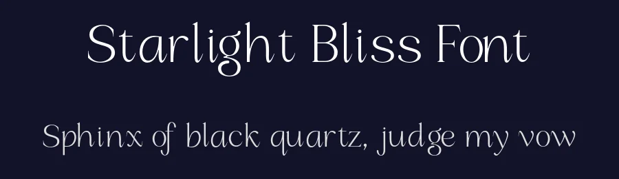 Starlight Bliss Font by roomspace.cl — Display Font — thumbnail 2