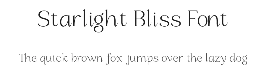 Starlight Bliss Font by roomspace.cl — Display Font