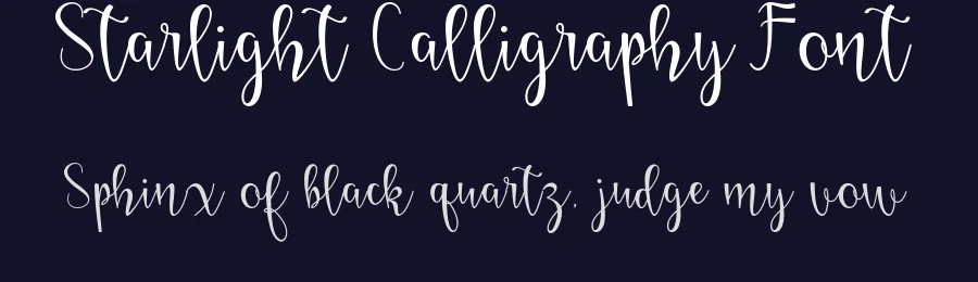 Starlight Calligraphy Font by letterfonts — Script Handwritten Font — thumbnail 2