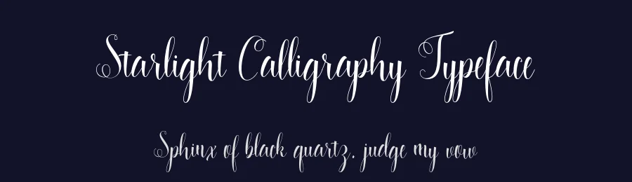 Starlight Calligraphy Typeface by stripesstudio — Script Handwritten Font — thumbnail 2