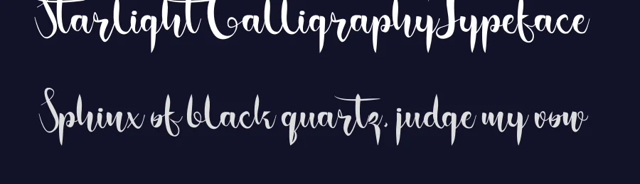 Starlight Calligraphy Typeface by inermediaSTUDIO — Script Handwritten Font — thumbnail 2