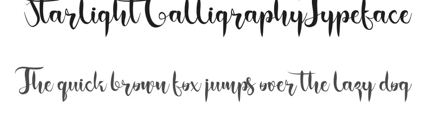 Starlight Calligraphy Typeface by inermediaSTUDIO — Script Handwritten Font