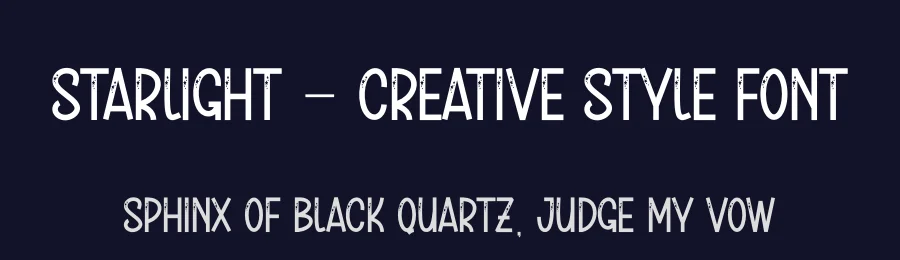 Starlight – Creative Style Font by andikastudio — Display Font — thumbnail 2