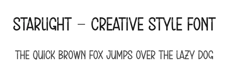 Starlight – Creative Style Font by andikastudio — Display Font