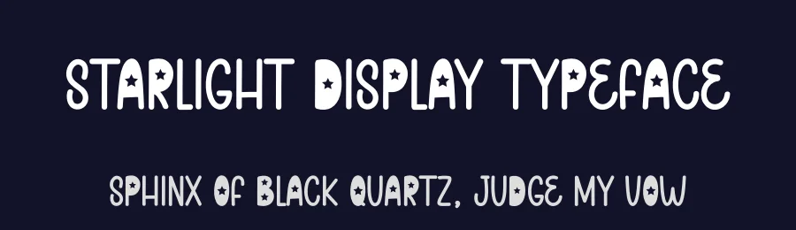 Starlight Display Typeface by andikastudio — Display Font — thumbnail 2