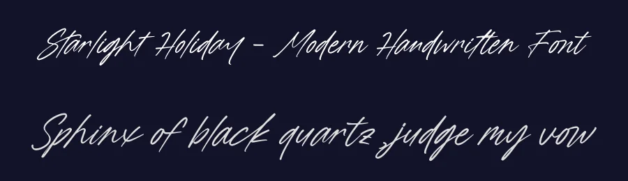 Starlight Holiday – Modern Handwritten Font by letterenastudios — Serif Font — thumbnail 2