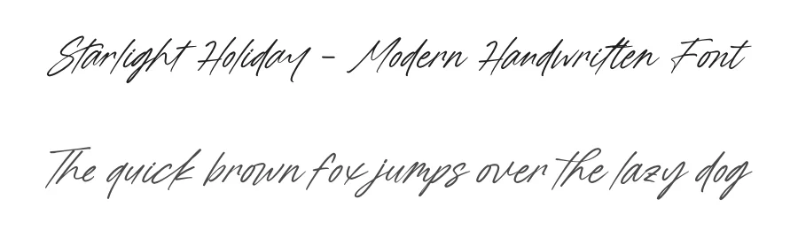 Starlight Holiday – Modern Handwritten Font by letterenastudios — Serif Font