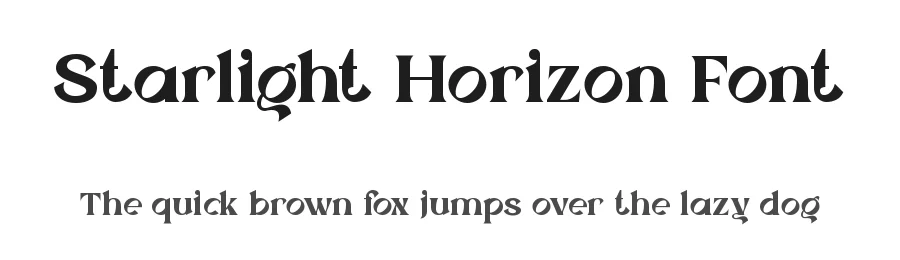 Starlight Horizon Font by Rismatype — Display Font