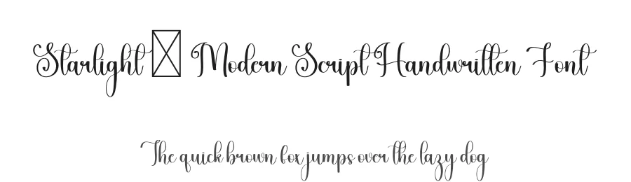 Starlight – Modern Script Handwritten Font by freshtypeink — Script Handwritten Font