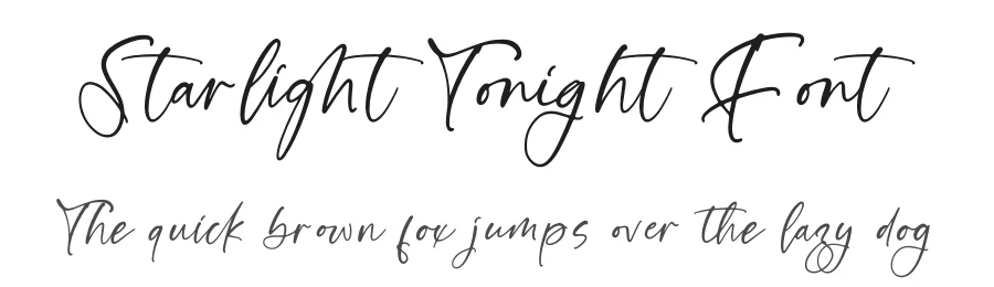 Starlight Tonight Font by stylishtype.co — Script Handwritten Font