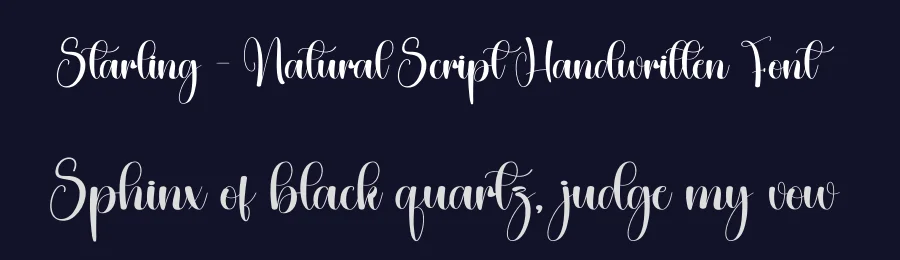 Starling – Natural Script Handwritten Font by creativeletter — Script Handwritten Font — thumbnail 2