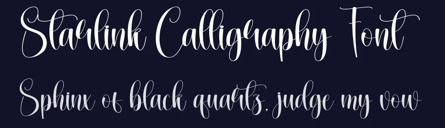 Starlink Calligraphy Font by creativeletter — Script Handwritten Font — thumbnail 2