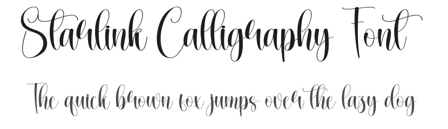 Starlink Calligraphy Font by creativeletter — Script Handwritten Font