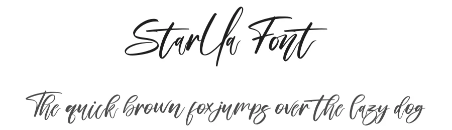 Starlla Font by perspectype — Script Handwritten Font