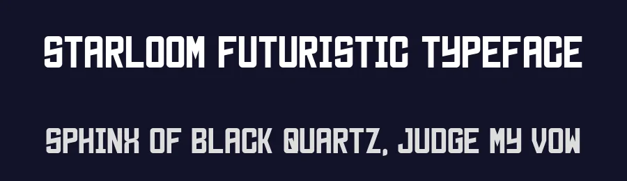 Starloom Futuristic Typeface by zerologic studio — Display Font — thumbnail 2