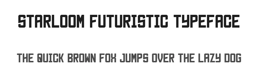 Starloom Futuristic Typeface by zerologic studio — Display Font