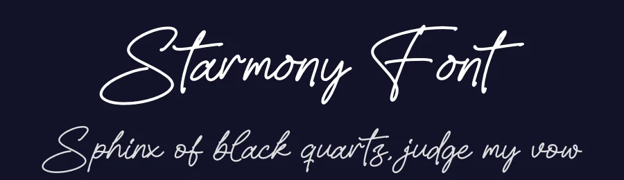 Starmony Font by glorytype — Script Handwritten Font — thumbnail 2