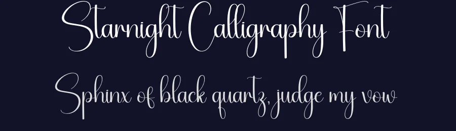 Starnight Calligraphy Font by creativeletter — Script Handwritten Font — thumbnail 2