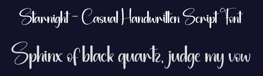 Starnight – Casual Handwritten Script Font by andikastudio — Display Font — thumbnail 2