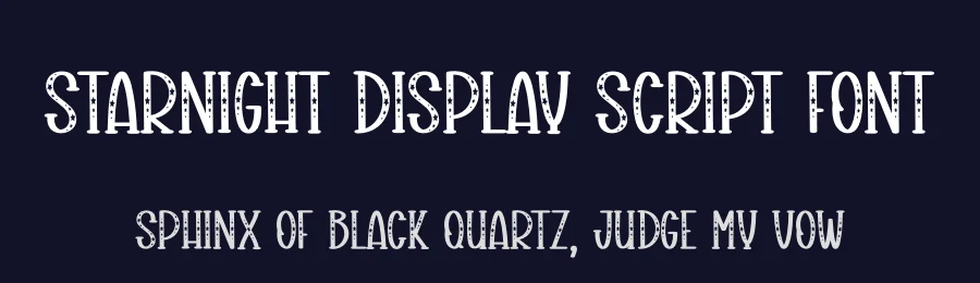 Starnight Display Script Font by creativeletter — Script Handwritten Font — thumbnail 2