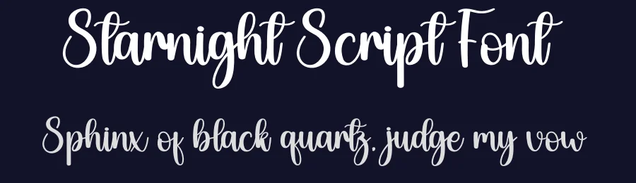 Starnight Script Font by creativeletter — Script Handwritten Font — thumbnail 2