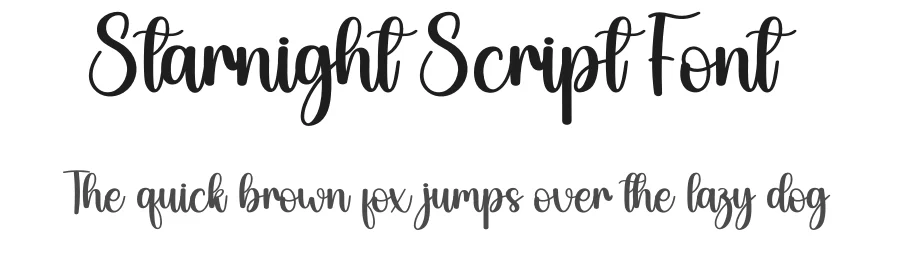 Starnight Script Font by creativeletter — Script Handwritten Font