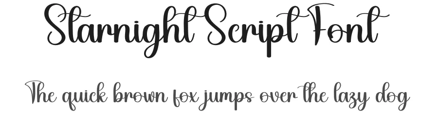 Starnight Script Font by andikastudio — Script Handwritten Font