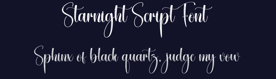 Starnight Script Font by creativeletter — Script Handwritten Font — thumbnail 2