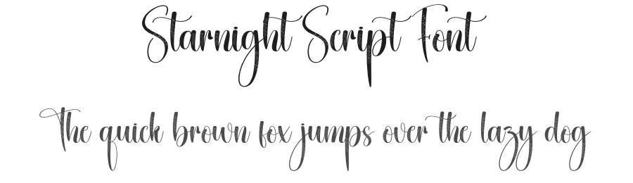 Starnight Script Font by creativeletter — Script Handwritten Font