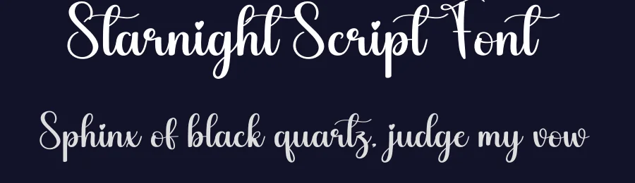 Starnight Script Font by creativeletter — Script Handwritten Font — thumbnail 2