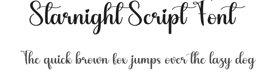 Starnight Script Font by creativeletter — Script Handwritten Font