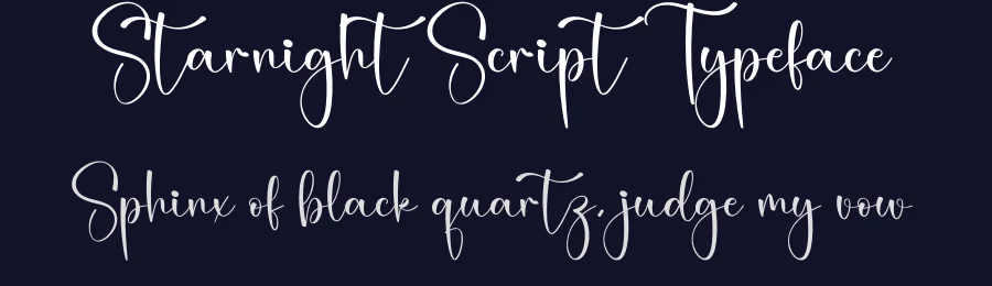 Starnight Script Typeface by creativeletter — Script Handwritten Font — thumbnail 2