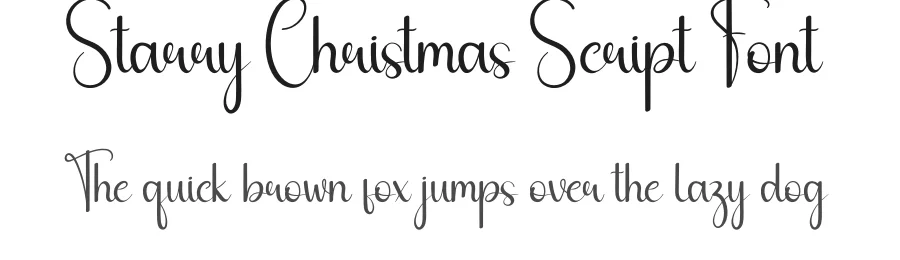 Starry Christmas Script Font by andikastudio — Script Handwritten Font