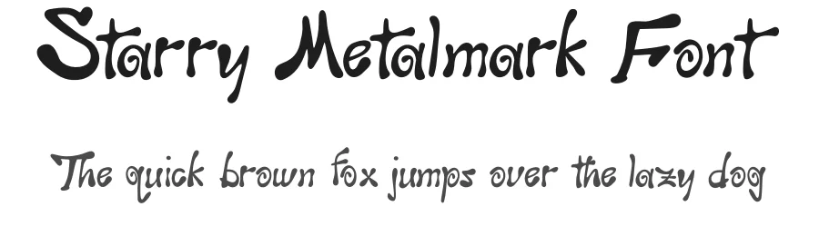 Starry Metalmark Font by Cerasus Designs — Display Font