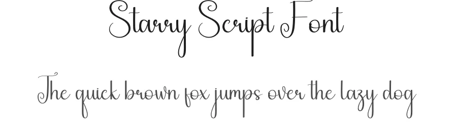 Starry Script Font by andikastudio — Script Handwritten Font