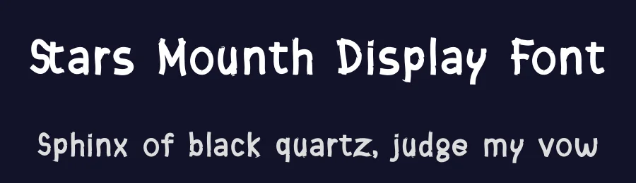 Stars Mounth Display Font by Koplexsstudio — Display Font — thumbnail 2