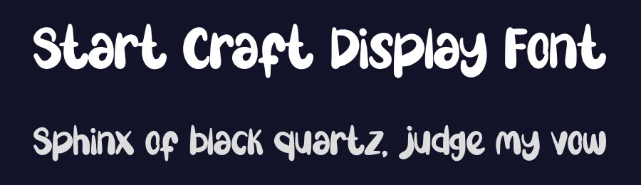 Start Craft Display Font by MasyafiStudio — Display Font — thumbnail 2