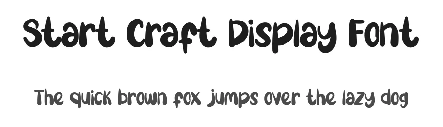 Start Craft Display Font by MasyafiStudio — Display Font