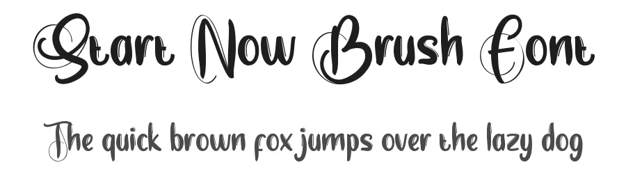 Start Now Brush Font by nihstudio — Script Handwritten Font